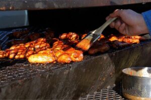 basting chicken bbq