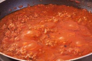 simmer spaghetti sauce